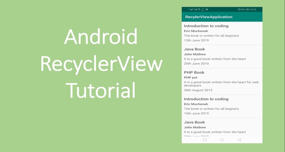 Android RecyclerView with Example for Beginners